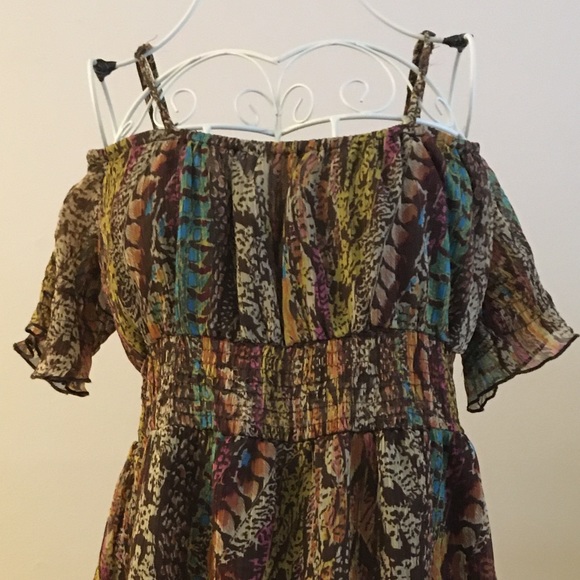 Rainbow Snake Print Dress! - Picture 2 of 4